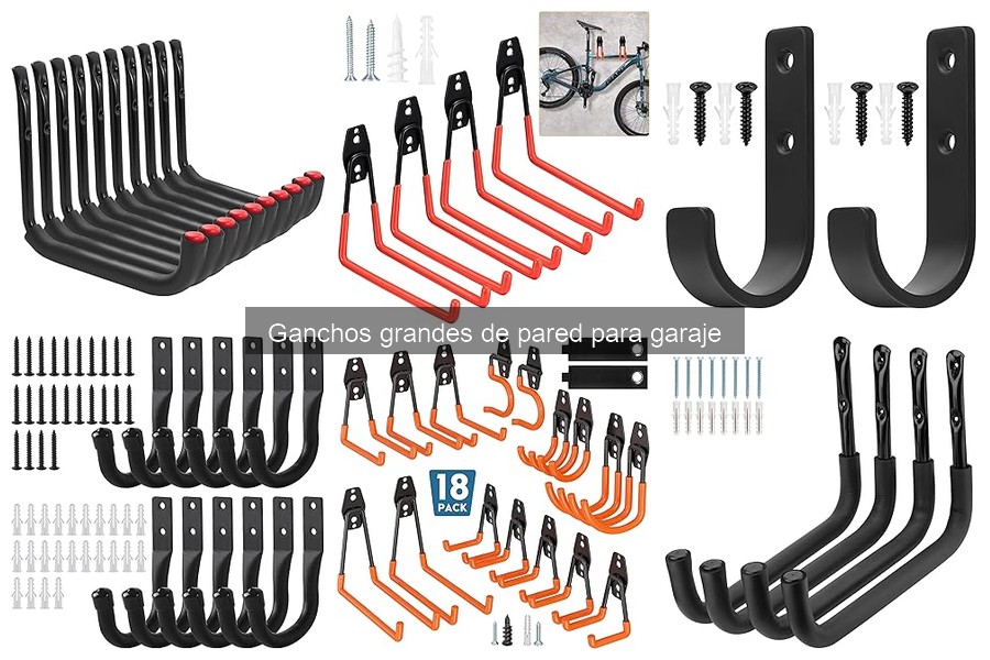 Dónde comprar ganchos grandes de pared para garaje