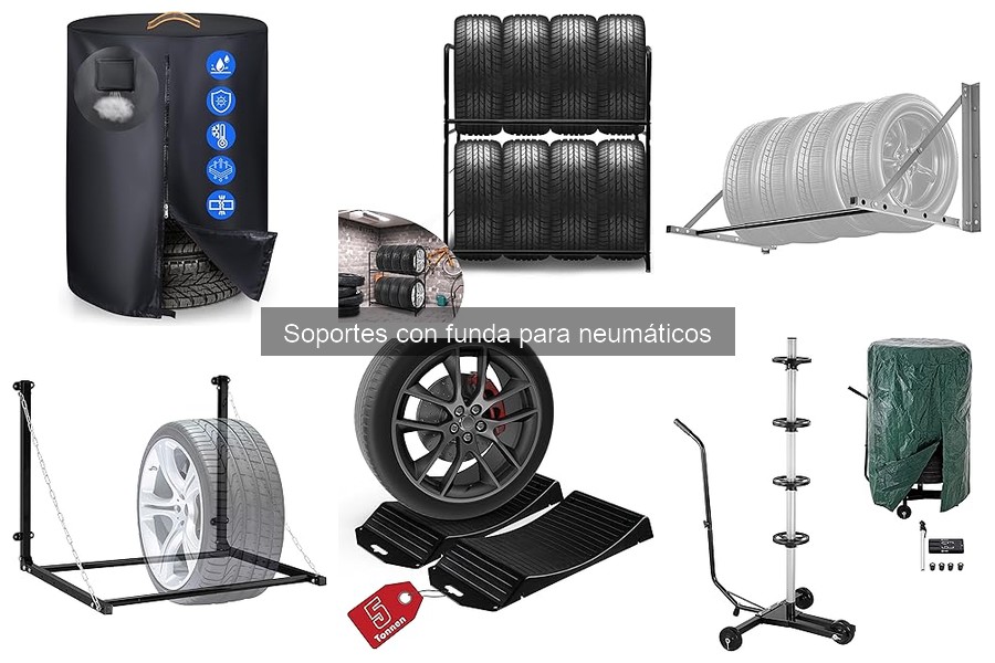 Dónde comprar soportes con funda para neumáticos baratos
