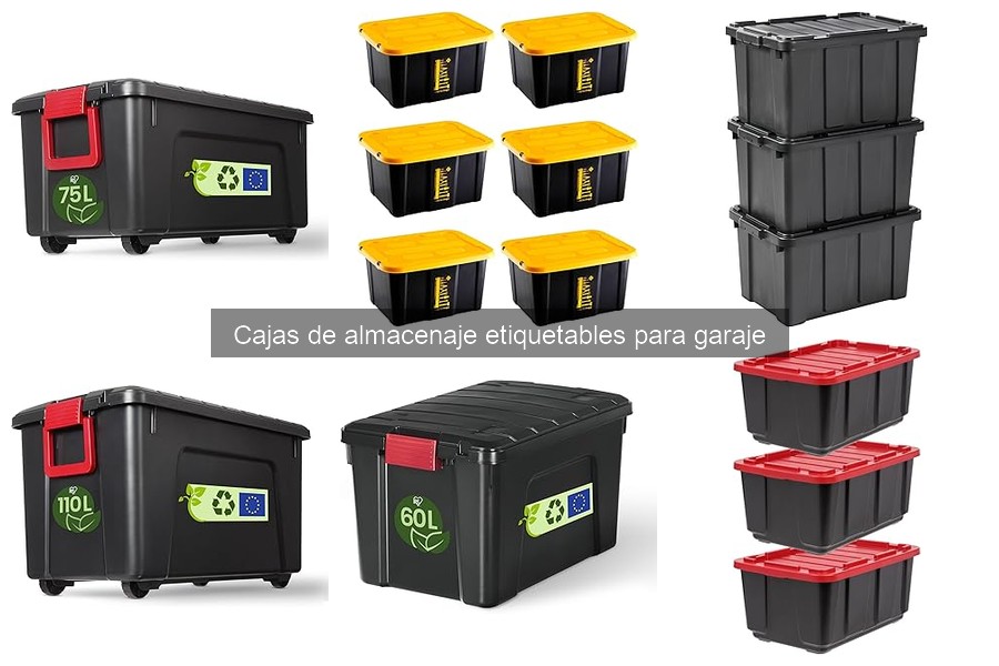 Errores comunes al usar cajas de almacenaje etiquetables en garaje
