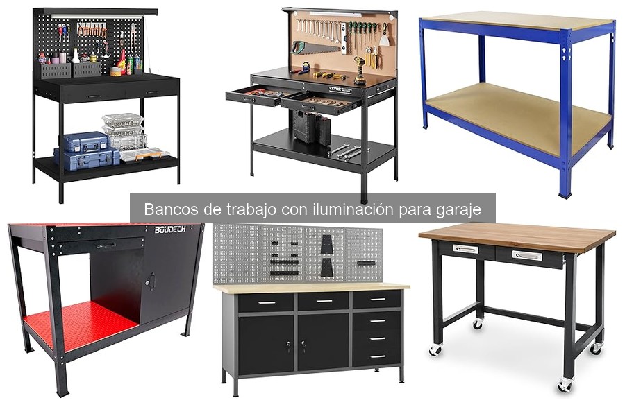 Guía de compra de bancos de trabajo con iluminación para garaje