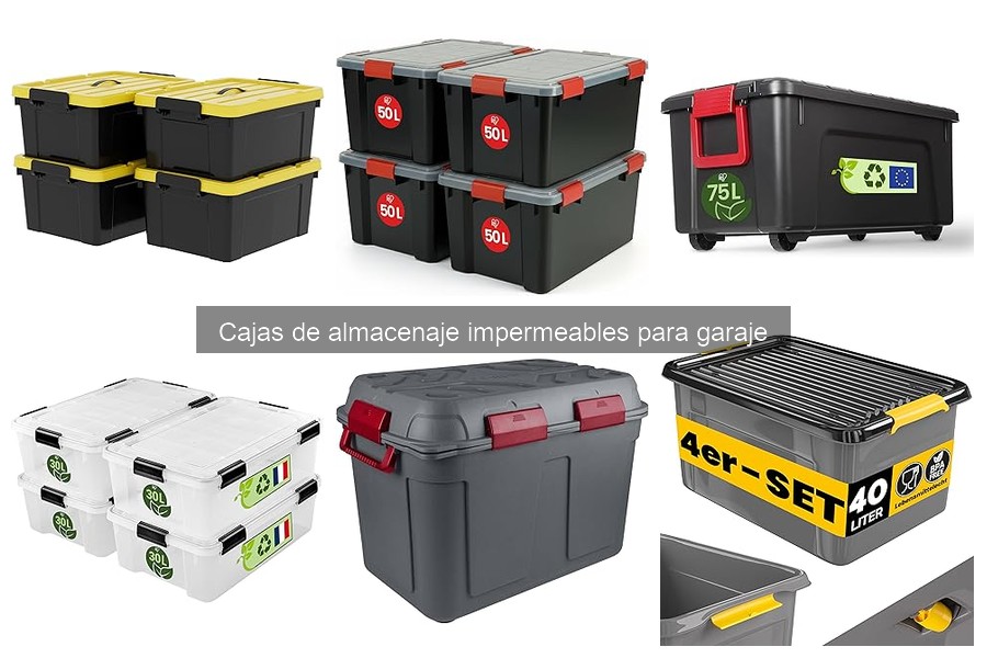 Guía de compra de cajas de almacenaje impermeables para garaje