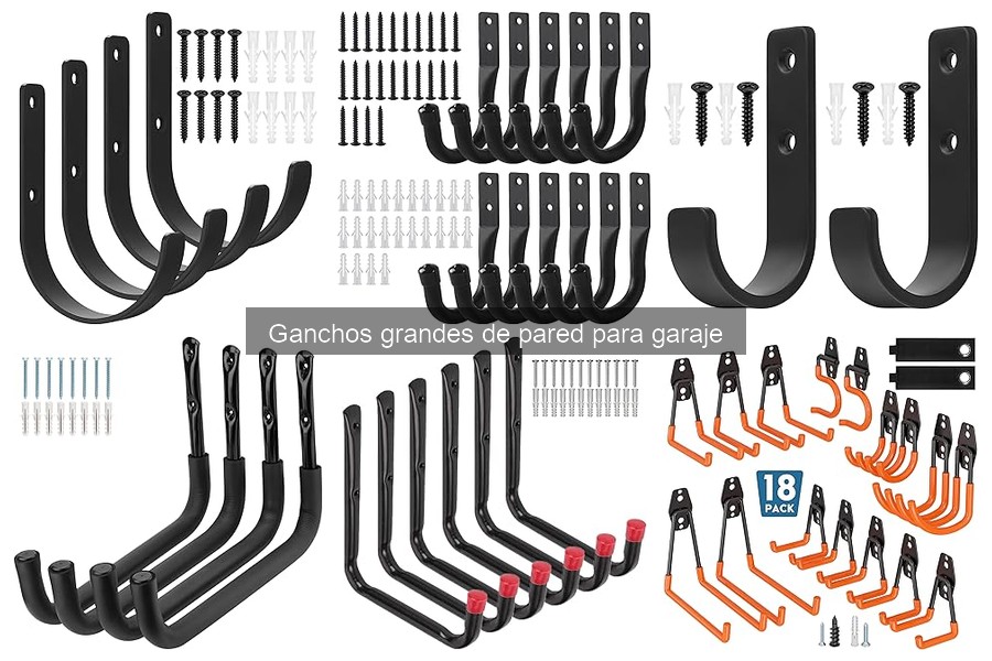 Guía de compra de ganchos grandes de pared para garaje