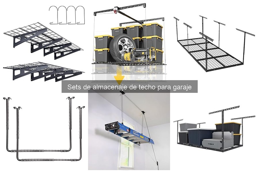 Guía de instalación de sets de almacenaje de techo para garaje