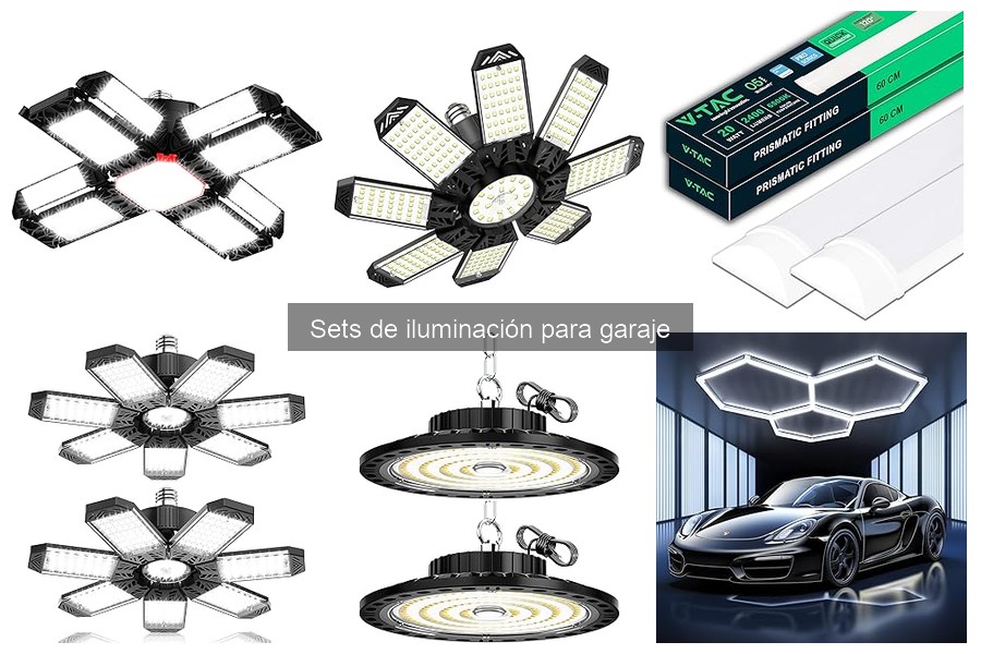Guía de instalación de sets de iluminación para garaje