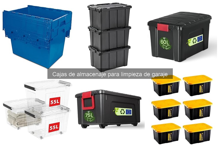 Guía para elegir cajas de almacenaje para limpieza de garaje