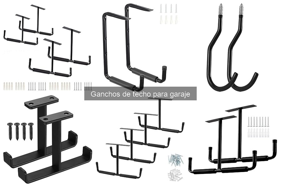 Guía para elegir ganchos de techo para garaje eficazmente