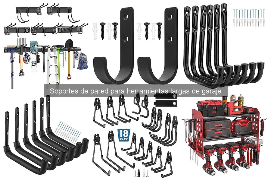 Guía para elegir soportes de pared para herramientas largas