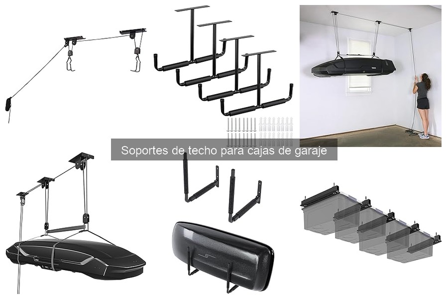 Guía para instalar soportes de techo para cajas de garaje