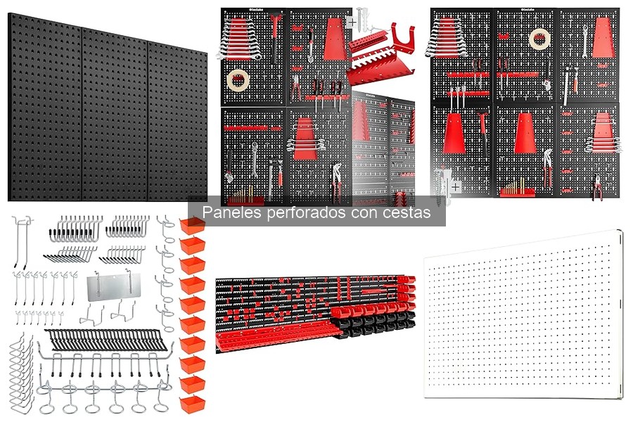 Ideas creativas para organizar con paneles perforados y cestas