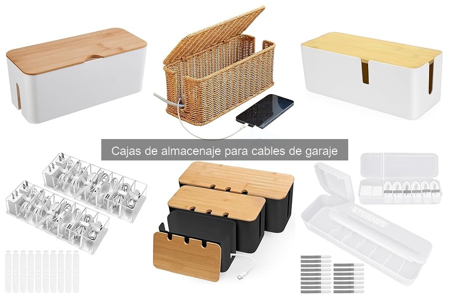 Instala cajas de almacenaje para cables en tu garaje