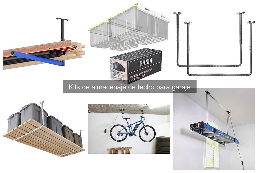 Instala un kit de almacenaje de techo fácilmente en tu garaje
