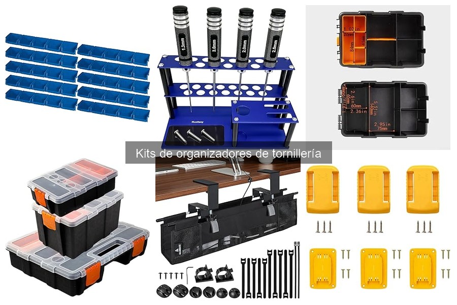 Kits de organizadores de tornillería económicos y dónde comprarlos