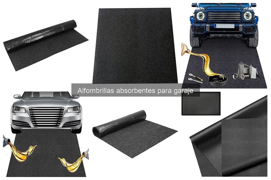 Mantenimiento de alfombrillas absorbentes para garaje