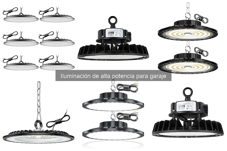 Mantenimiento de luces de alta potencia en el garaje
