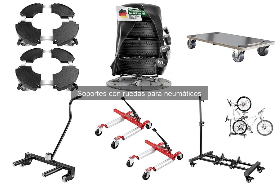 Mantenimiento de soportes con ruedas para neumáticos