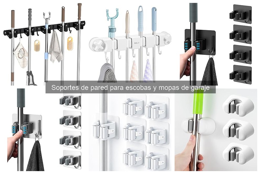 Mantenimiento de soportes de pared para escobas y mopas