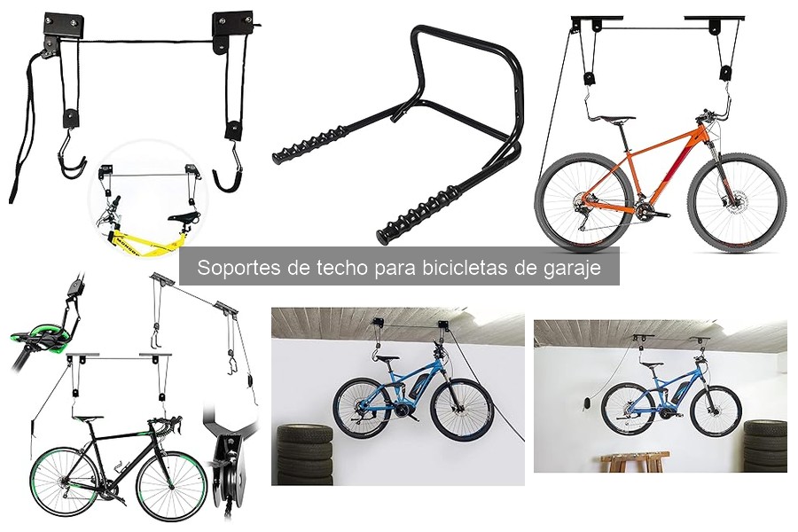 Mantenimiento de soportes de techo para bicicletas en garaje