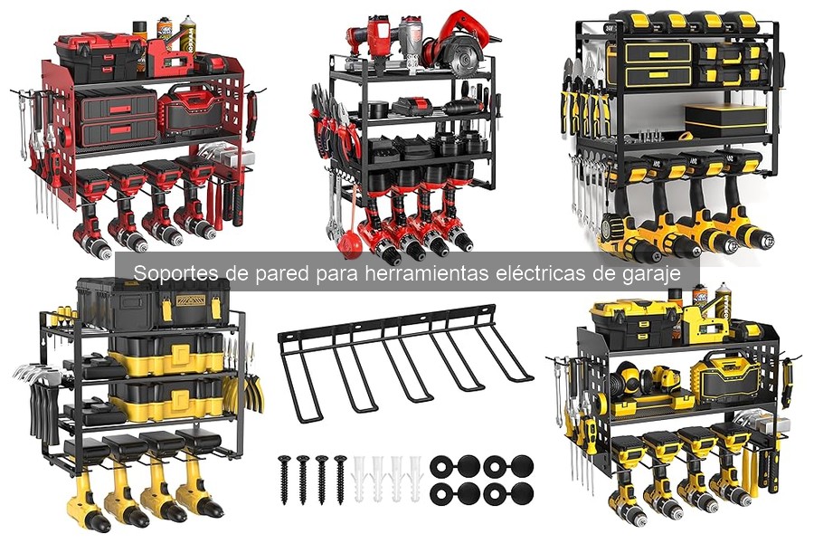 Mantenimiento eficaz de soportes de pared para herramientas eléctricas