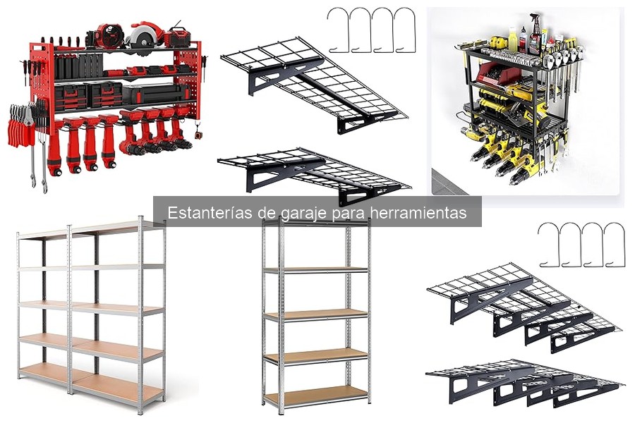 ** Maximiza el espacio de tu garaje con estanterías para herramientas