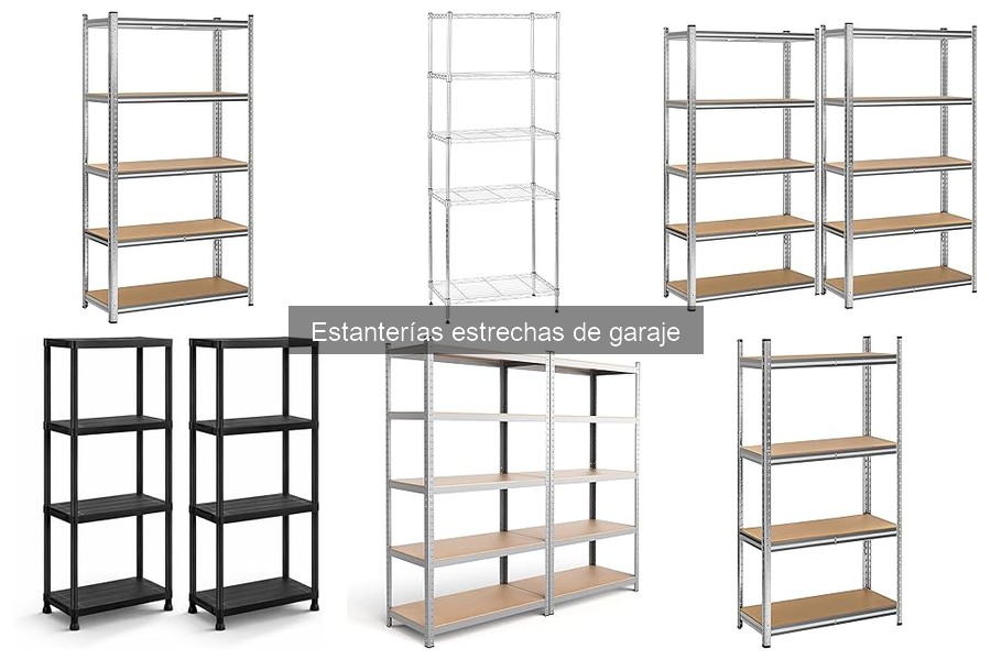 Maximiza tu espacio con estanterías estrechas en el garaje