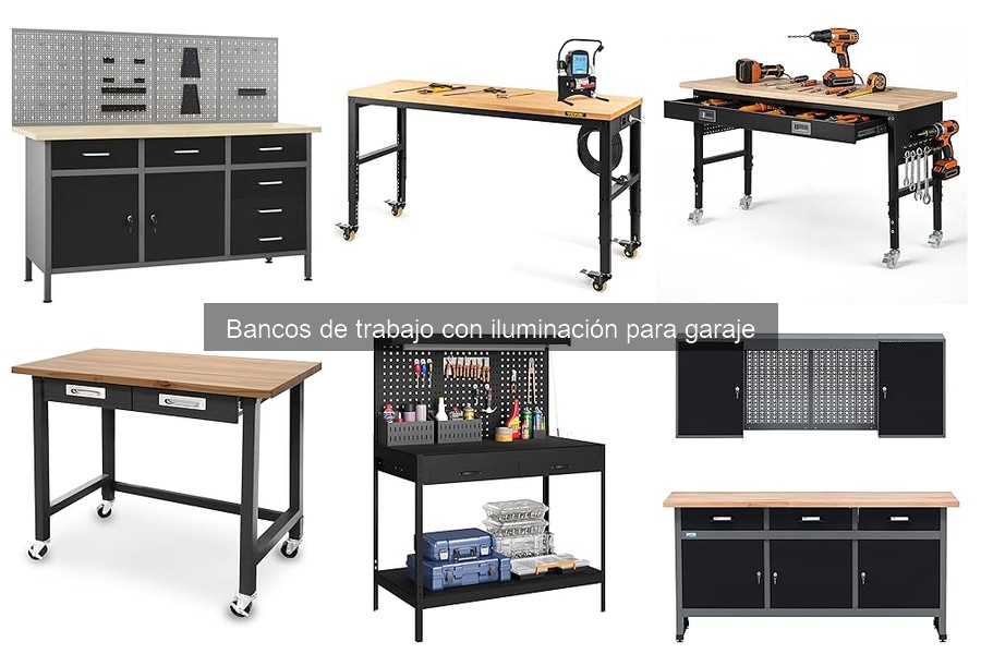 Mejores accesorios para bancos de trabajo con iluminación