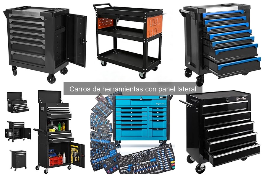 Mejores accesorios para carros de herramientas con panel lateral