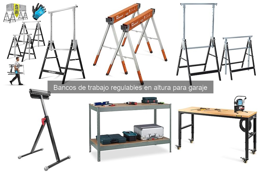 Mejores bancos de trabajo regulables para bricolaje en garaje