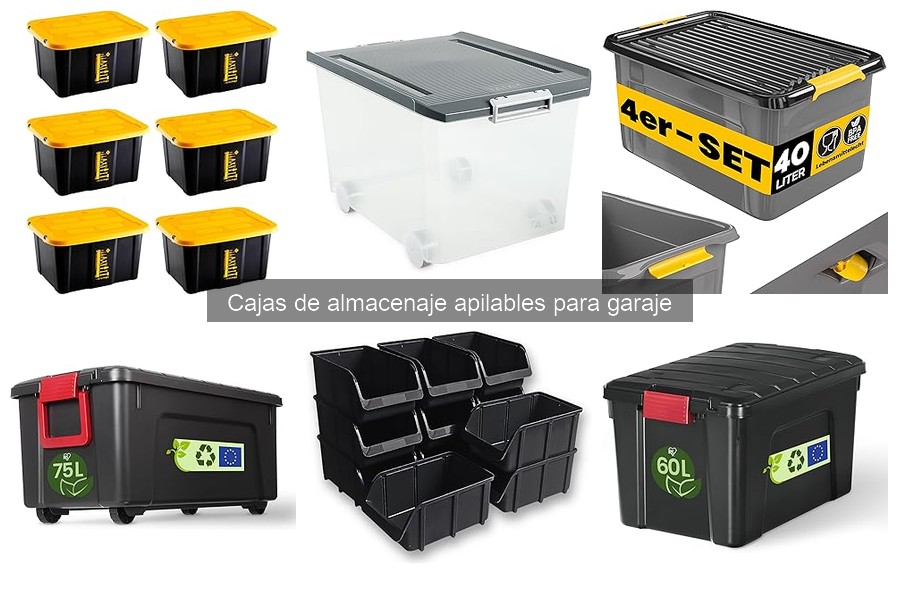 Mejores cajas apilables para garaje según tus necesidades