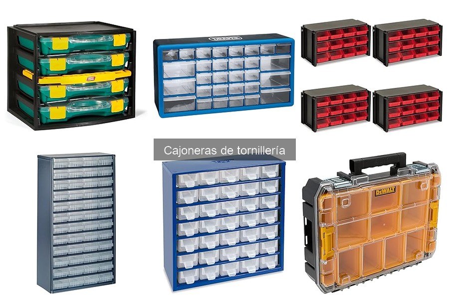Mejores cajoneras de tornillería para garajes grandes