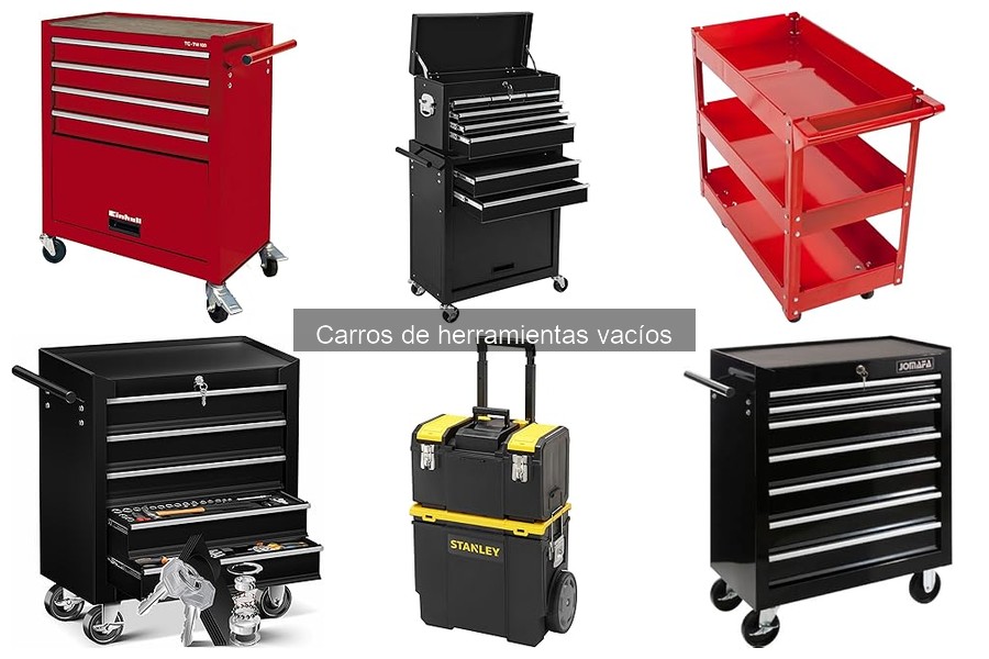Mejores carros de herramientas vacíos para pequeños talleres