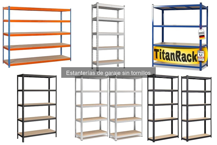 Mejores estanterías de garaje sin tornillos para espacios pequeños