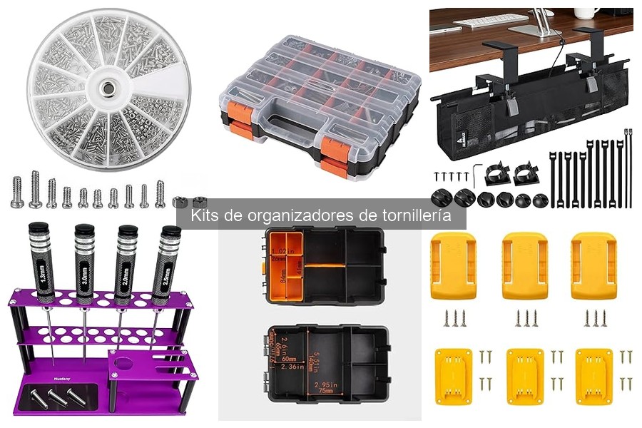Mejores kits de organizadores de tornillería para garajes pequeños