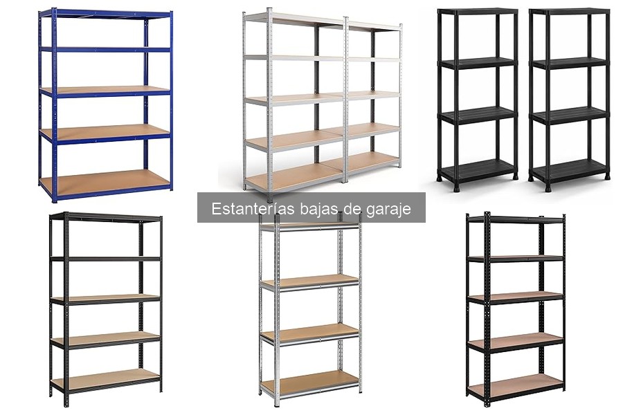 Mejores materiales para estanterías bajas de garaje
