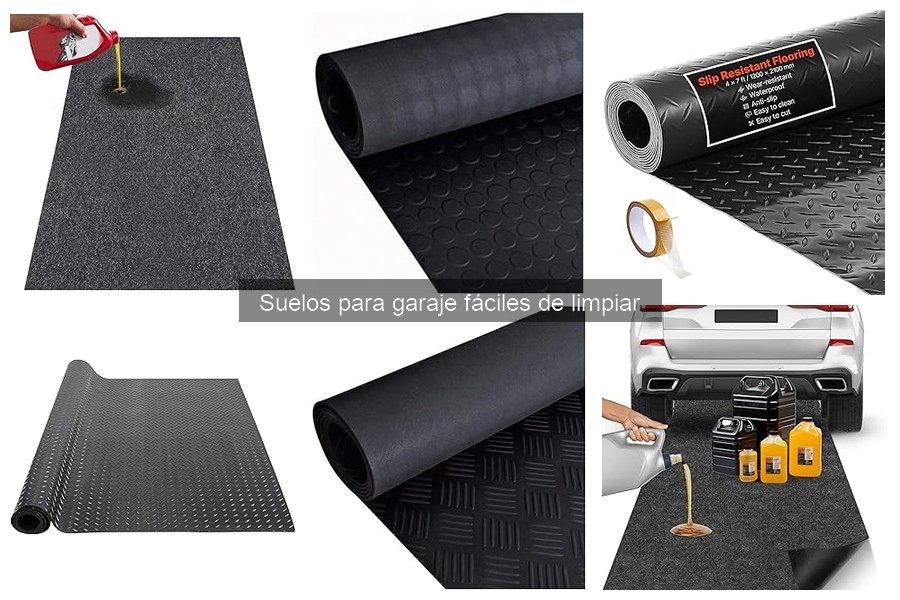 Mejores materiales para suelos de garaje fáciles de limpiar