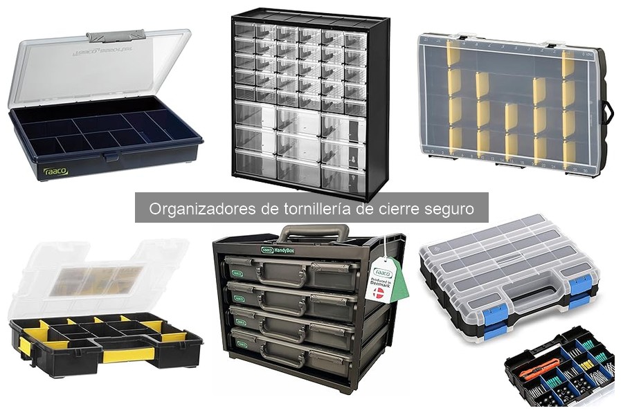 Mejores Organizadores de Tornillería de Cierre Seguro
