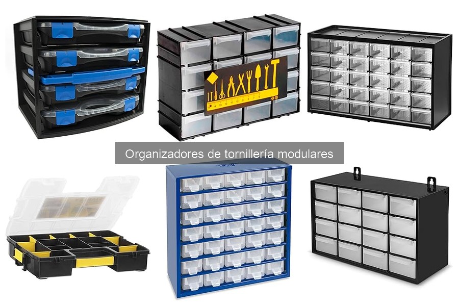 Mejores organizadores de tornillería modulares para tu garaje