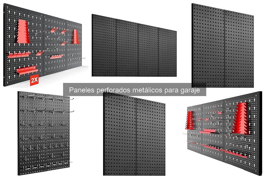 Mejores paneles perforados metálicos para garajes pequeños