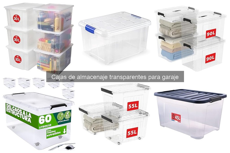 Mejores precios en cajas de almacenaje transparentes para garaje