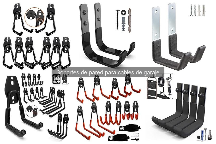 Mejores soportes de pared para cables de garaje 2023