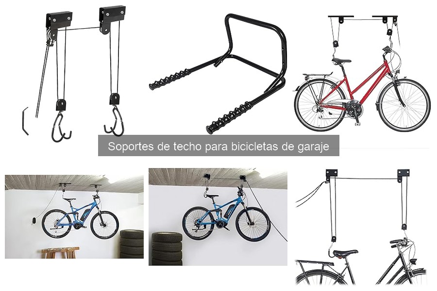 Mejores soportes de techo para bicicletas en garajes pequeños