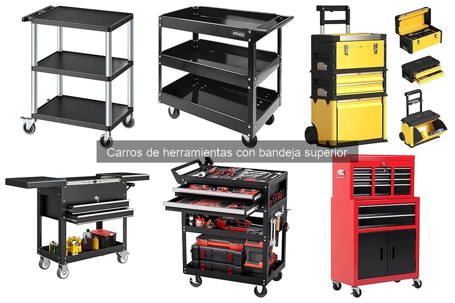 Ofertas y precios de carros de herramientas con bandeja superior