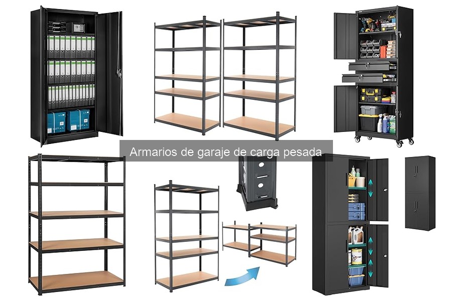 Optimiza tu armario de garaje de carga pesada con estos accesorios