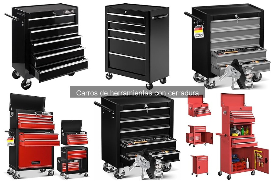 Organiza tu carro de herramientas con cerradura eficazmente