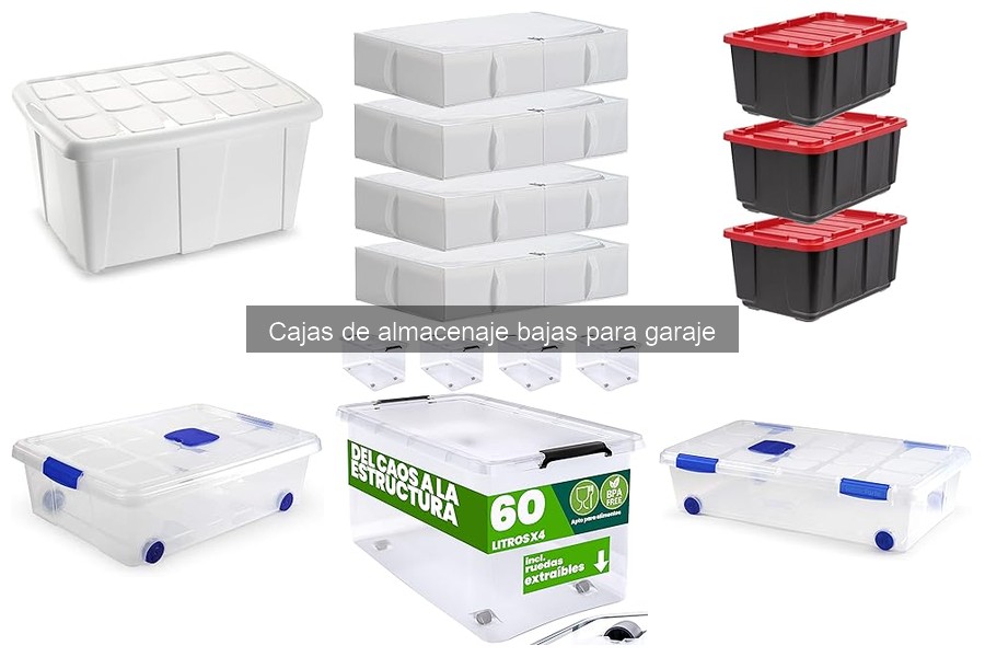Organiza tu garaje con cajas de almacenaje bajas efectivas