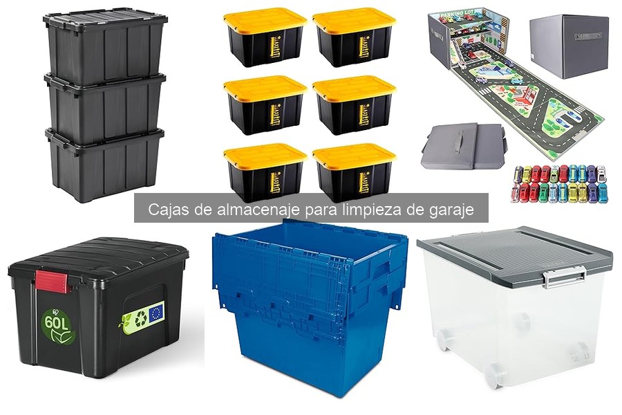 Organiza tu garaje con cajas de almacenaje efectivas