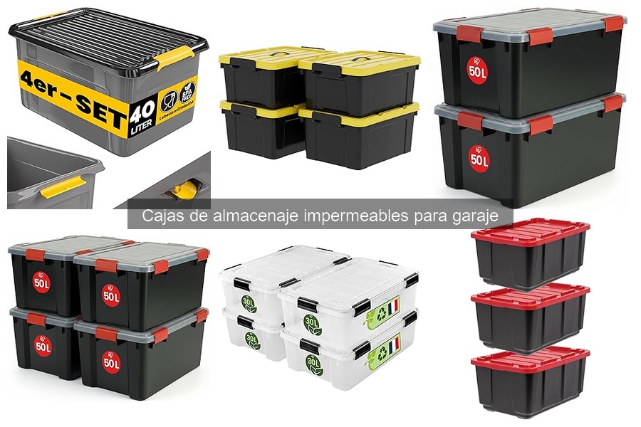 Organiza tu garaje con cajas de almacenaje impermeables