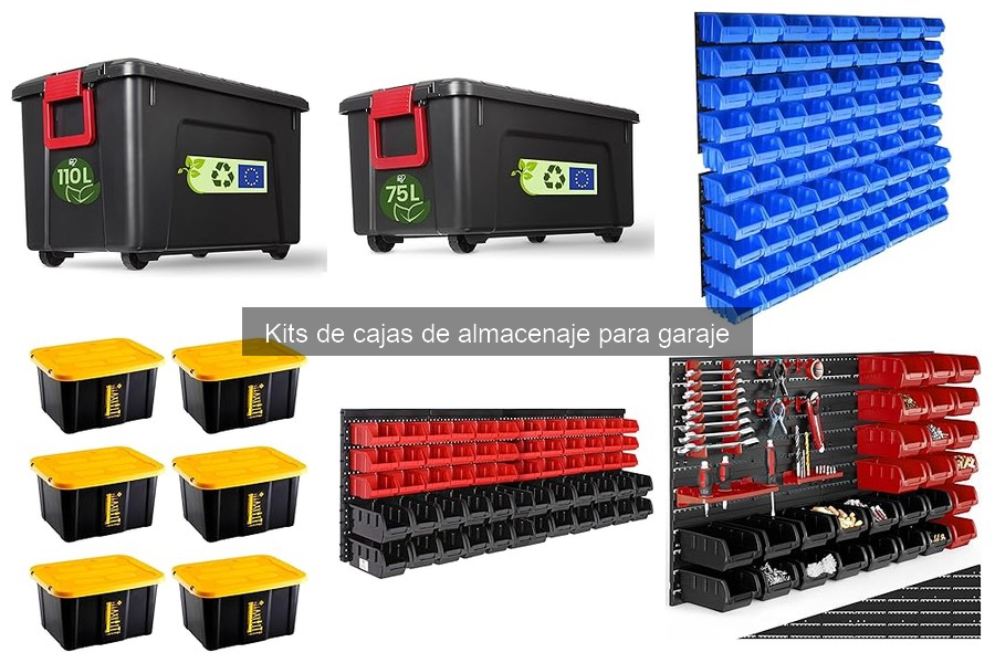 Organiza tu garaje con cajas de almacenaje prácticas