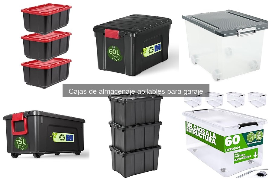 Organiza tu garaje facilmente con cajas apilables