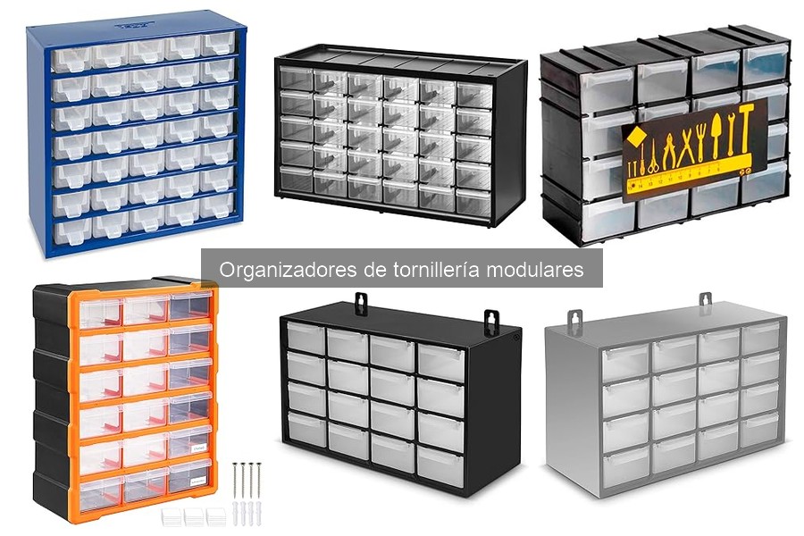 Organiza tu tornillería con organizadores modulares prácticos