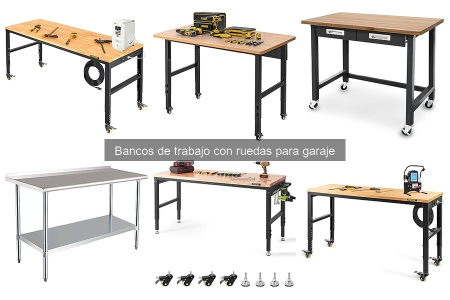 Personaliza tu banco de trabajo con ruedas para el garaje
